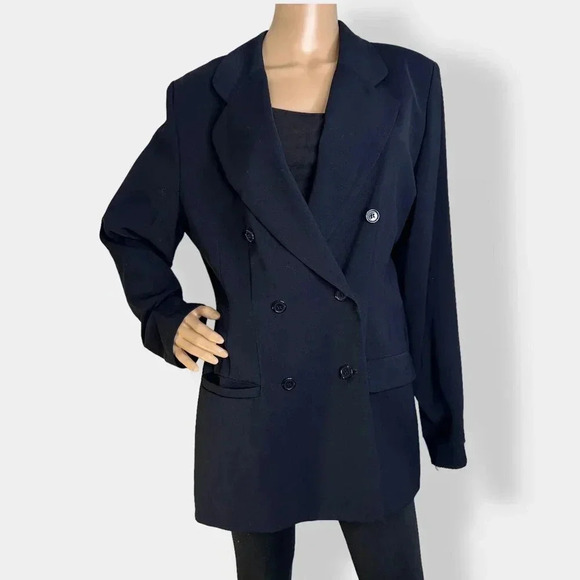 Vintage‎ Lord & Taylor Navy Blazer Jacket - Picture 1 of 4